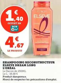 Utile Shampooing reconstructeur elseve dream long l'oréal offre