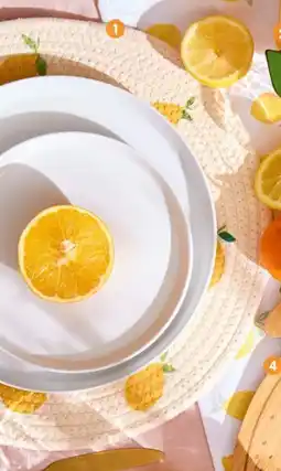 b&m Lot de 2 sets de table citron offre