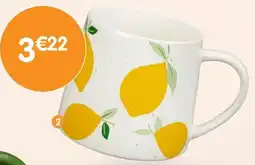 b&m Mug motif citron offre