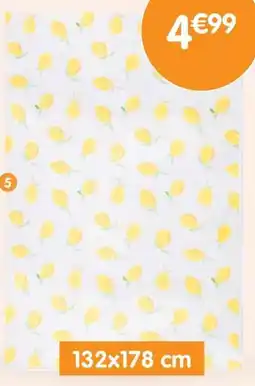 b&m Nappe motif citron offre