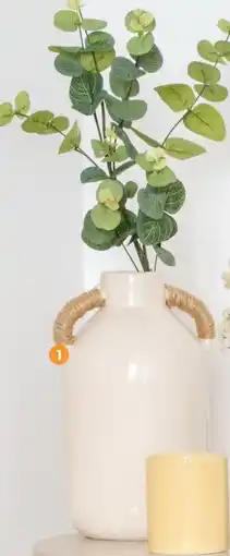 b&m Vase avec anses tressées offre