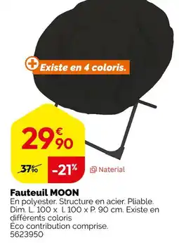 Weldom Naterial Fauteuil Moon offre