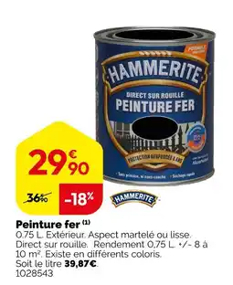 Weldom Hammerite Peinture fer offre