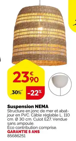 Weldom NEMA Suspension offre