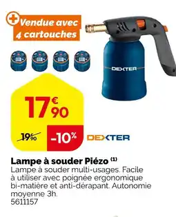 Weldom Dexter Lampe à souder Piézo offre
