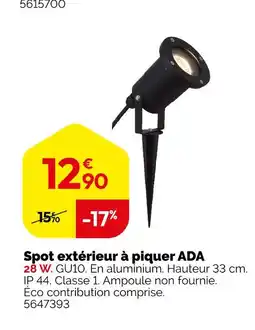 Weldom Spot extérieur à piquer ADA offre