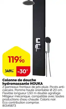Weldom HOUKA Colonne de douche hydromassante offre