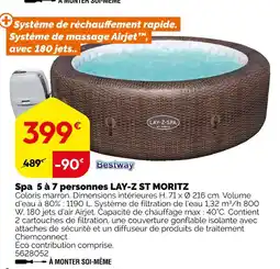Weldom Bestway Spa 5 à 7 personnes LAY-Z ST MORITZ offre