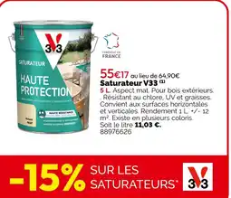 Weldom V33 Saturateur offre