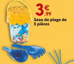 Maxi Bazar Seau de plage 5 pièces offre