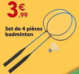 Maxi Bazar Set de 4 pièces badminton offre