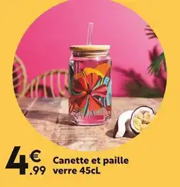 Maxi Bazar Canette et paille offre