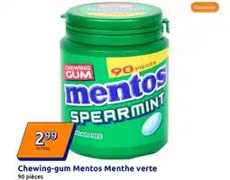 Action Chewing-gum Mentos Menthe verte offre