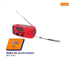 Action Radio de survie solaire 28 x 12 cm offre