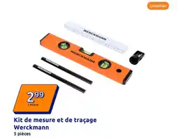 Action WERCKMANN Kit de mesure et de traçage offre