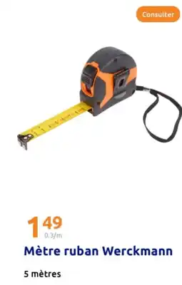 Action WERCKMANN Mètre ruban offre