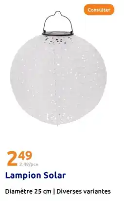 Action Lampion Solar offre