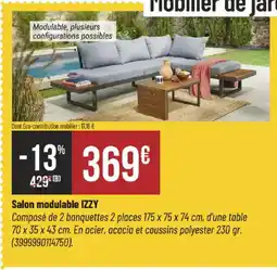 Bricorama IZZY Salon modulable offre