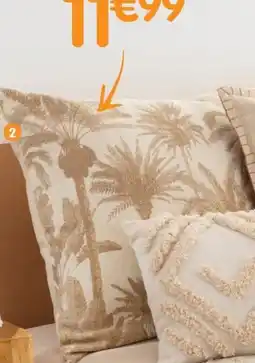 b&m Coussin motif palmier offre