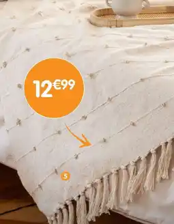 b&m Plaid coton franges offre