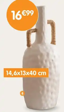 b&m Vase avec anses corde offre