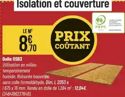 Bricorama Dalle OSB3 offre