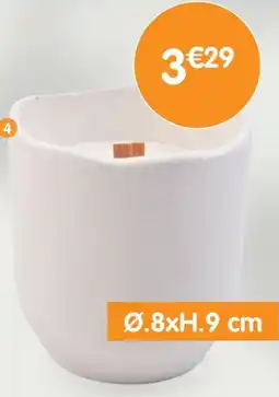 b&m Bougie mèche bois offre