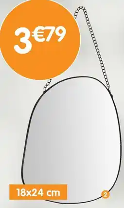 b&m Miroir forme organique offre