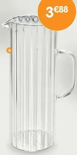 b&m Pichet en verre strié offre