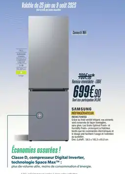 Proxi Confort SAMSUNG Réfrigérateur rb34c704dsa offre
