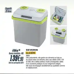 Proxi Confort SEVERIN Glacière offre