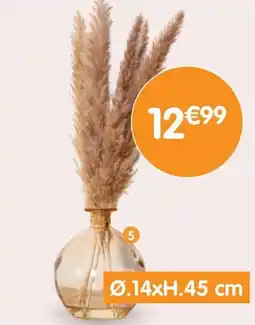 b&m Vase givré avec pampa offre