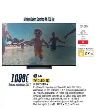 Proxi Confort LG Tv oled 4k offre