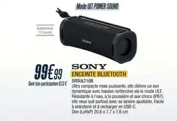 Proxi Confort SONY Enceinte bluetooth srsult10b offre