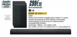 Proxi Confort LG Barre de son 3.1.1 s70ty offre