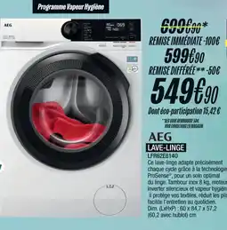 Blanc Brun AEG Lave-linge lfr62e8140 offre