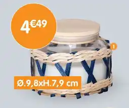 b&m Bougie pot tresse offre