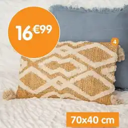 b&m Coussin jute tufte offre