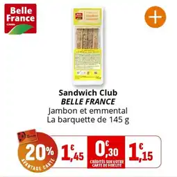 Coccimarket Sandwich club belle france offre