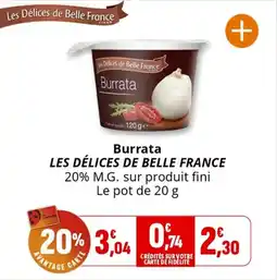 Coccimarket Burrata les délices de belle france offre