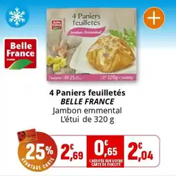 Coccimarket 4 paniers feuilletés belle france offre
