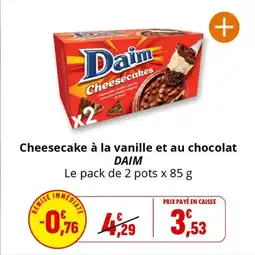 Coccimarket Cheesecake à la vanille et au chocolat daim offre
