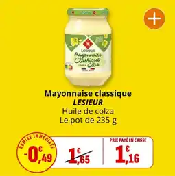 Coccimarket Mayonnaise classique lesieur offre
