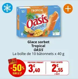 Coccimarket Glace sorbet tropical oasis offre