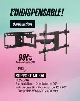 Blanc Brun MBG Support mural offre