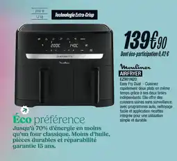 Blanc Brun MOULINEX Airfryer ez901n20 offre