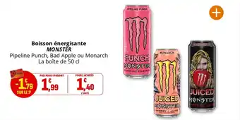 Coccimarket Boisson énergisante monster offre