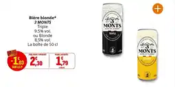 Coccimarket Bière blonde 3 monts offre
