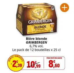 Coccimarket Bière blonde grimbergen offre
