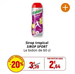 Coccimarket Sirop tropical sirop sport offre